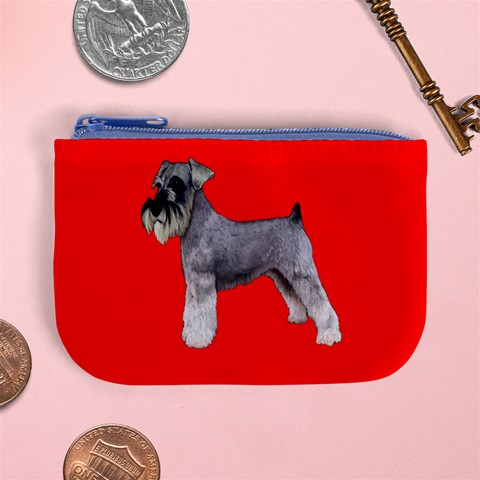 Miniature Schnauzer Dog Gifts BR Mini Coin Purse from ArtsNow.com Front