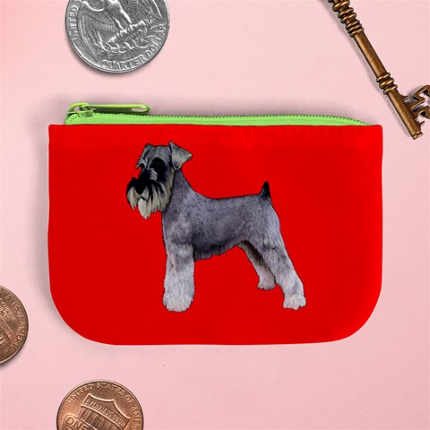 Miniature Schnauzer Dog Gifts BR Mini Coin Purse from ArtsNow.com Front