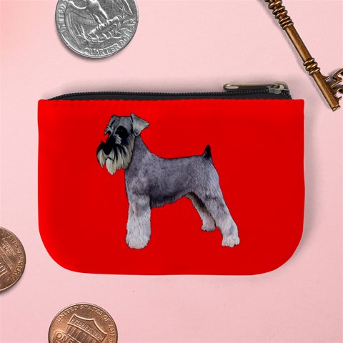 Miniature Schnauzer Dog Gifts BR Mini Coin Purse from ArtsNow.com Back