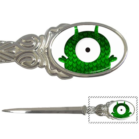 Green Love Alien Letter Opener from ArtsNow.com Front