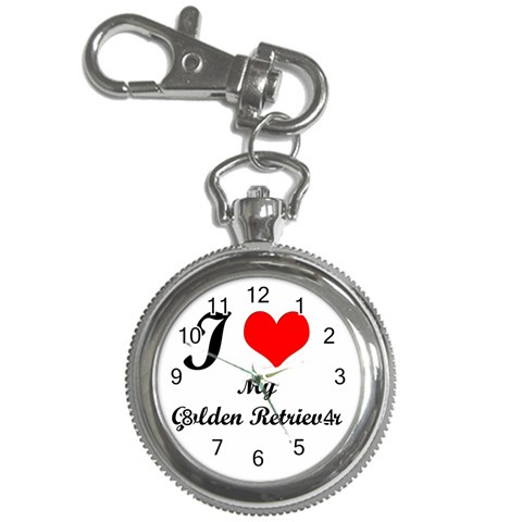 I Love My Golden Retriever Key Chain Watch from ArtsNow.com Front