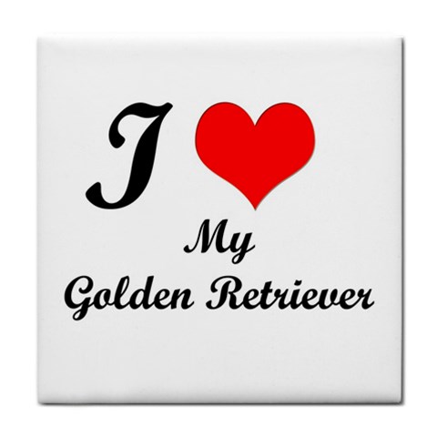 I Love Golden Retriever from ArtsNow.com Front