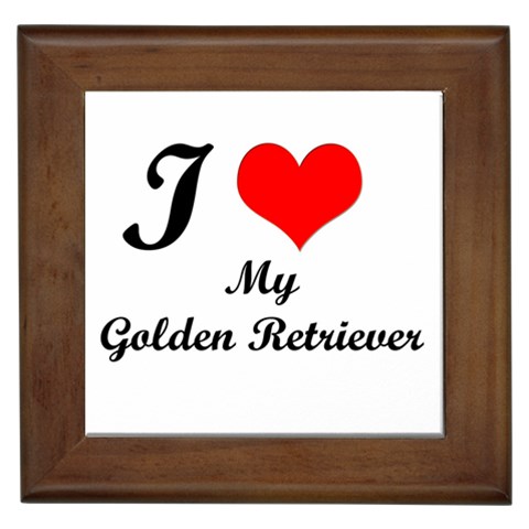 I Love Golden Retriever from ArtsNow.com Front