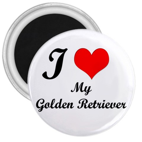 I Love Golden Retriever from ArtsNow.com Front
