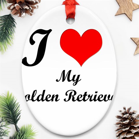 I Love Golden Retriever from ArtsNow.com Front