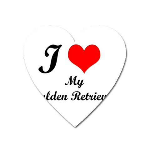 I Love Golden Retriever from ArtsNow.com Front