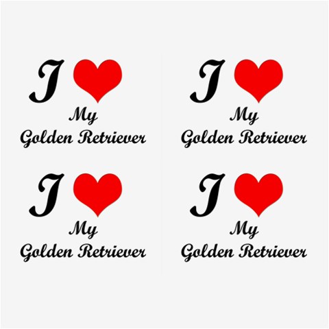 I Love Golden Retriever from ArtsNow.com Front