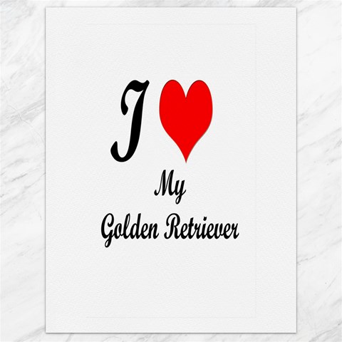 I Love Golden Retriever from ArtsNow.com 17.8 x23.08  Canvas - 1