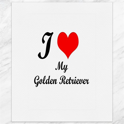 I Love Golden Retriever from ArtsNow.com 19.57 x23.15  Canvas - 1