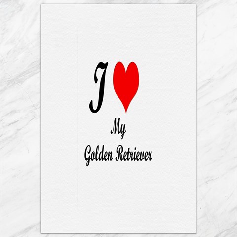 I Love Golden Retriever from ArtsNow.com 19.62 x28.9  Canvas - 1