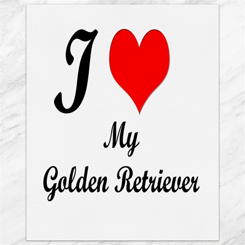 I Love Golden Retriever from ArtsNow.com 10.95 x13.48  Canvas - 1