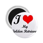 I Love Golden Retriever 2.25  Magnet