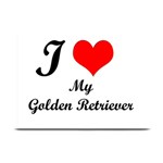 I Love Golden Retriever Place Mat
