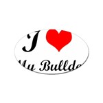 I-Love-My-Bulldog Sticker Oval (10 pack)
