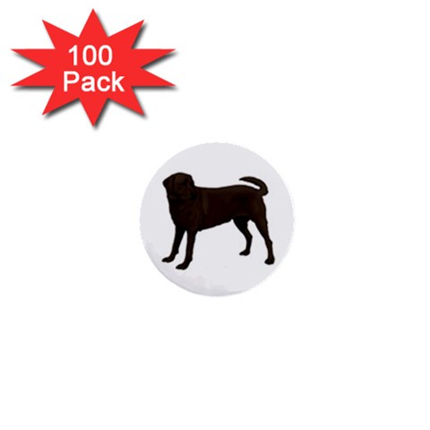Chocolate Labrador Retriever 1  Mini Button (100 pack)  from ArtsNow.com Front