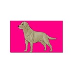 Yellow Labrador Retriever Sticker Rectangular (100 pack)