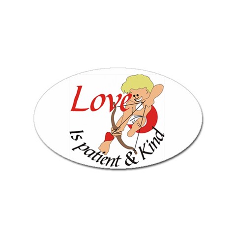 Sticker Oval (100 pack) from ArtsNow.com Front