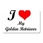 I Love My Golden Retriever Magnet (Rectangular)