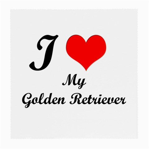 I Love My Golden Retriever Glasses Cloth (Medium, Two Sides) from ArtsNow.com Front