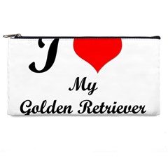 I Love My Golden Retriever Pencil Case from ArtsNow.com Front