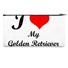 I Love My Golden Retriever Pencil Case from ArtsNow.com Back