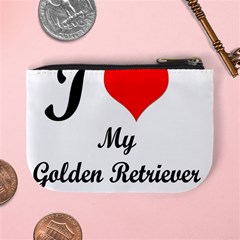 I Love My Golden Retriever Mini Coin Purse from ArtsNow.com Back