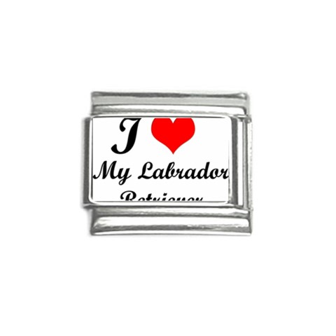 I Love My Labrador Retriever Italian Charm (9mm) from ArtsNow.com Front