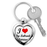 I Love My Labrador Retriever Key Chain (Heart)