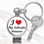 I Love My Labrador Retriever Nail Clippers Key Chain