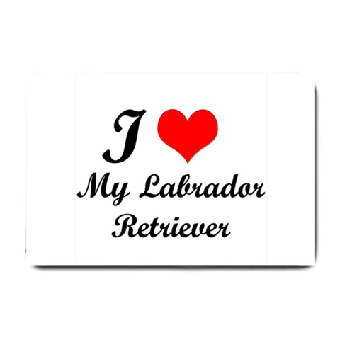 I Love My Labrador Retriever Small Doormat from ArtsNow.com 24 x16  Door Mat