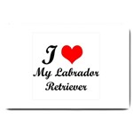 I Love My Labrador Retriever Large Doormat