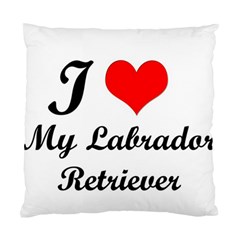 I Love My Labrador Retriever Cushion Case (Two Sides) from ArtsNow.com Front