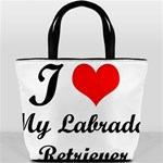 I Love My Labrador Retriever Bucket Bag