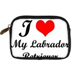 I Love My Labrador Retriever Digital Camera Leather Case