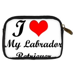 I Love My Labrador Retriever Digital Camera Leather Case from ArtsNow.com Back