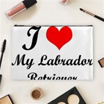 I Love My Labrador Retriever Cosmetic Bag (Large)