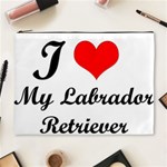 I Love My Labrador Retriever Cosmetic Bag (XL)