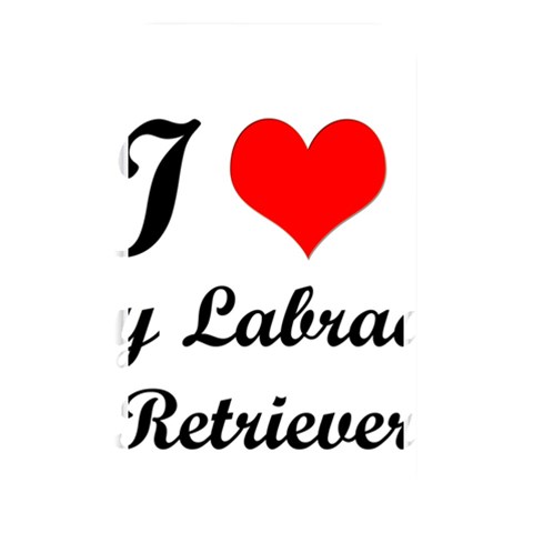 I Love My Labrador Retriever Memory Card Reader (Rectangular) from ArtsNow.com Front