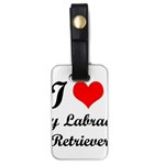 I Love My Labrador Retriever Luggage Tag (one side)