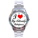 I Love My Labrador Retriever Stainless Steel Analogue Men’s Watch