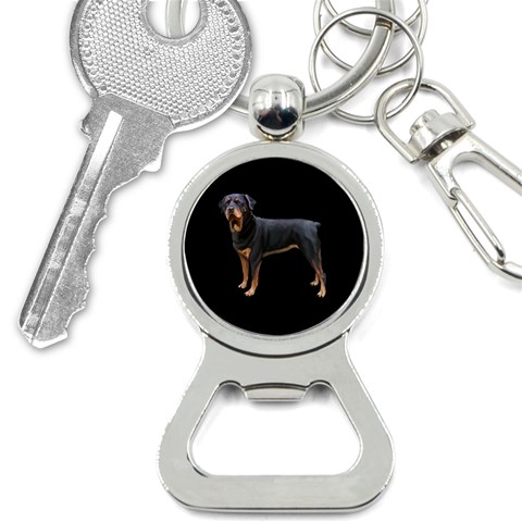 Rottweiler Dog Gifts BB Bottle Opener Key Chain from ArtsNow.com Front