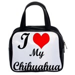 I Love My Chihuahua Classic Handbag (Two Sides)