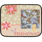 Yumi Sugai angels.The angel of the pink Christmas rose Mini Fleece Blanket