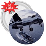 F-35B with Carrier 3  Button (10 pack)