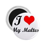 I Love My Maltese 2.25  Magnet