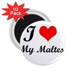 I Love My Maltese 2.25  Magnet (10 pack)