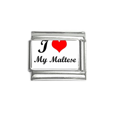I Love My Maltese Italian Charm (9mm) from ArtsNow.com Front