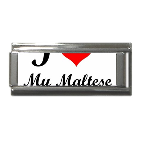 I Love My Maltese Superlink Italian Charm (9mm) from ArtsNow.com Front