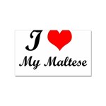 I Love My Maltese Sticker Rectangular (10 pack)