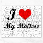 I Love My Maltese Jigsaw Puzzle (Rectangular)